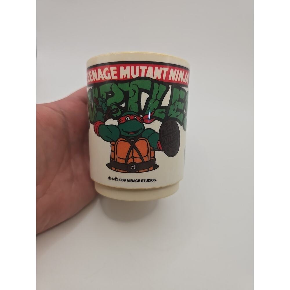 Vintage 1989 Mirage Studios Cup Teenage Mutant Ninja Turtles Beige Mug